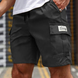 Uomini - Pantaloncini Estivi - Vita Elastica - Tasche Multiple - Tessuto Leggero e Traspirante