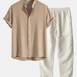 KANE | Completo estivo elegante di camicia e pantaloni in lino