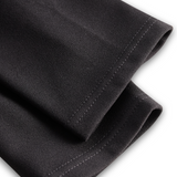 Nora | Abito nero raffinato con cintura e colletto alla mandarino