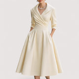 Lorenza™ | Midi-Satin-Abito