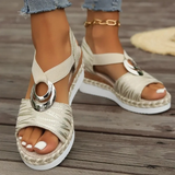 Sara | Sandali Estivi con Accento Circolare Boho Chic