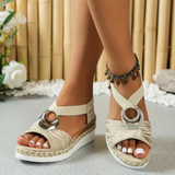 Sara | Sandali Estivi con Accento Circolare Boho Chic
