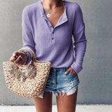 Anna | Top autunnale con scollo a V