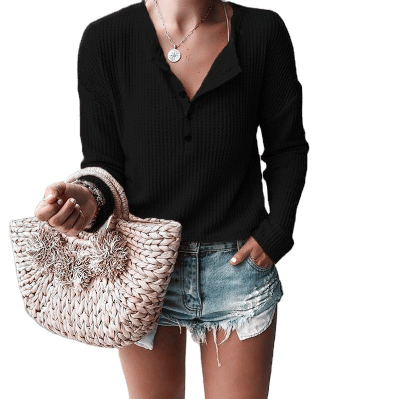 Anna | Top autunnale con scollo a V