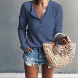 Anna | Top autunnale con scollo a V