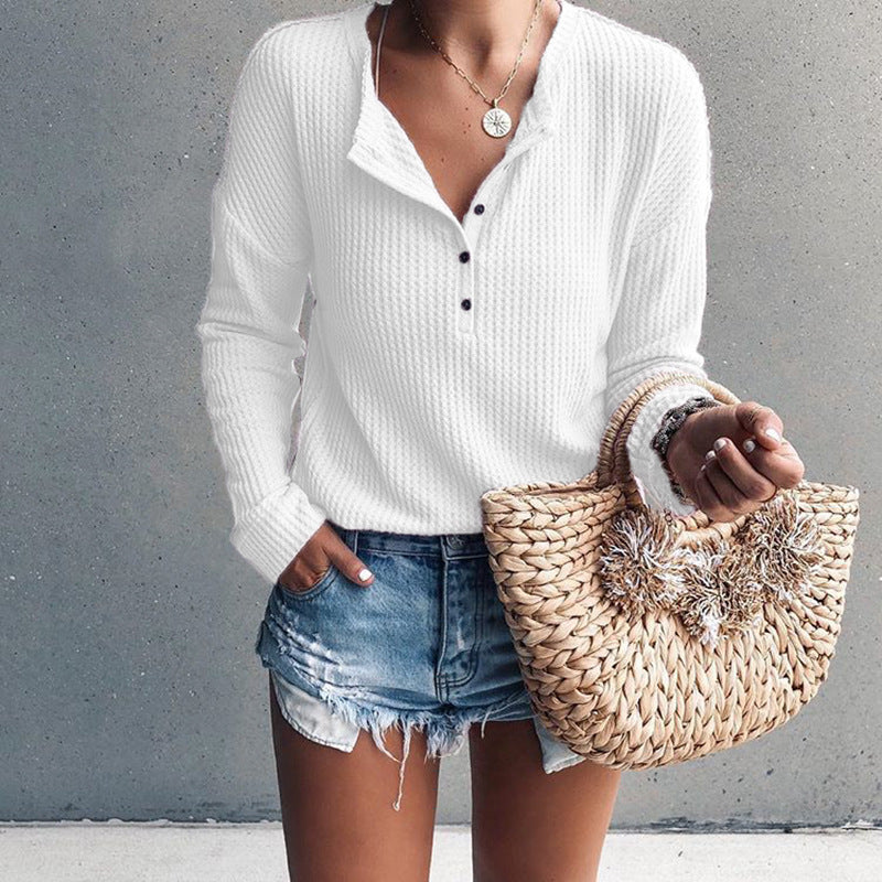 Anna | Top autunnale con scollo a V