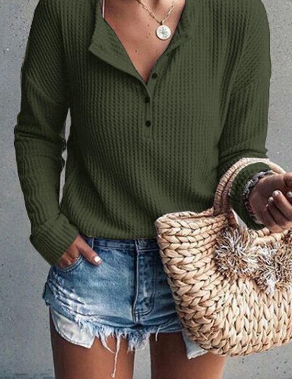 Anna | Top autunnale con scollo a V