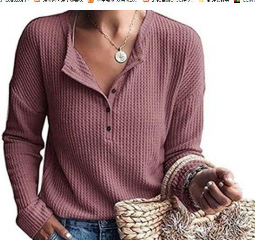 Anna | Top autunnale con scollo a V
