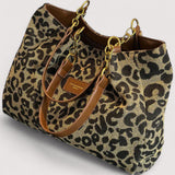 Anouk™ | Borsa da shopping in tela leopardata