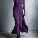 Noemi | Abito maxi con nodo laterale