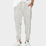 Travis | Pantaloni a righe da uomo autunnali e leggeri