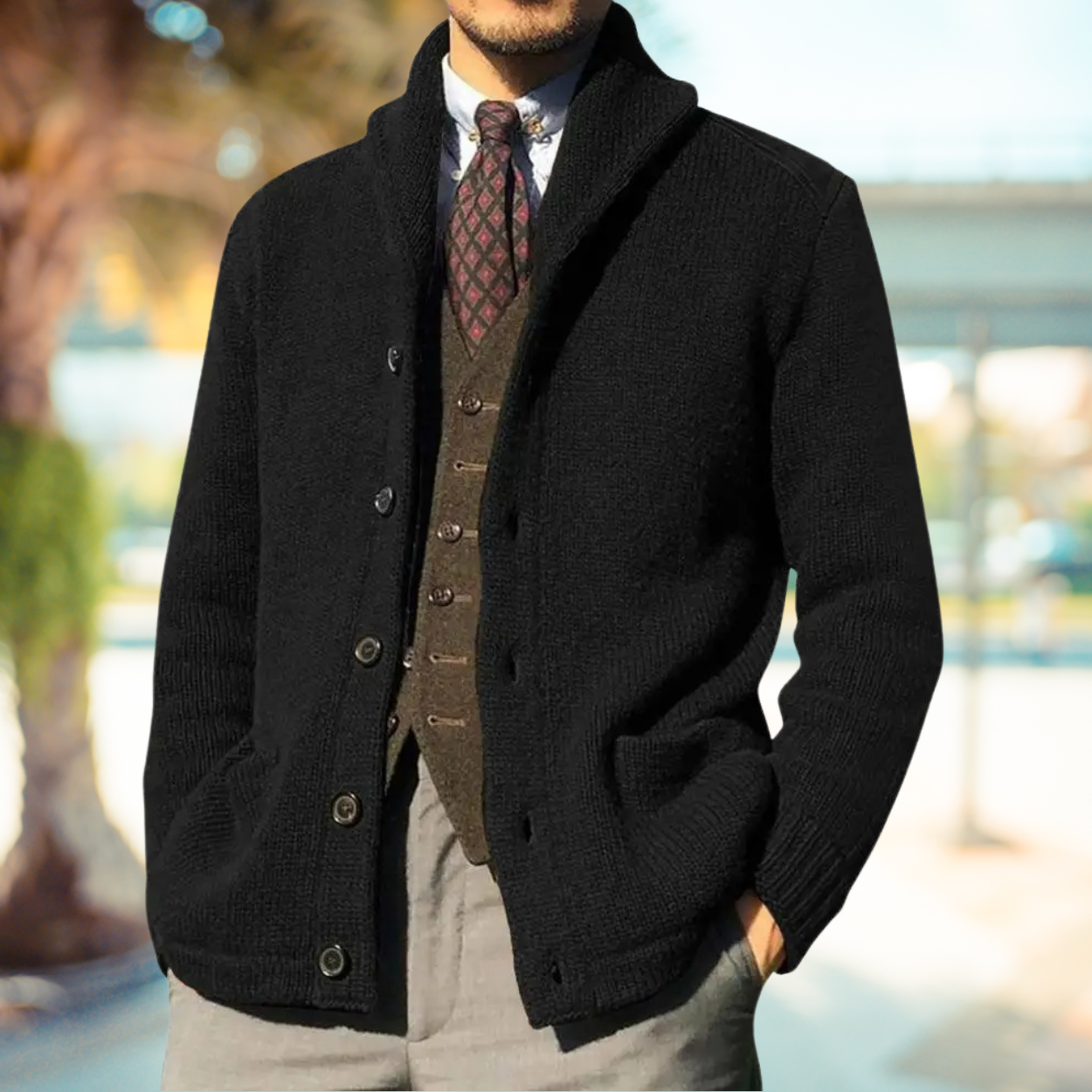 Kyle | Giacca autunnale da uomo in stile classico sofisticato