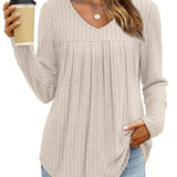 Ellia | Blusa in maglia leggera con scollo a V