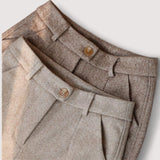 Helga™ | Pantaloni slim a vita alta