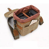 Ryder | Borsa a tracolla per fotocamera DSLR in tela di ispirazione vintage