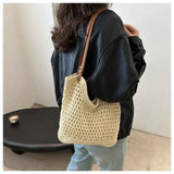 Borsa da spiaggia in tessuto chic di STELLA - Il tuo accessorio estivo perfetto!