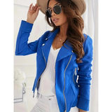 Felinem | Blazer autunnale casual con cerniera da donna | Manica lunga