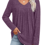 Ellia | Blusa in maglia leggera con scollo a V