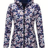 Ella | Giacca hoodie autunnale con stampa floreale alla moda
