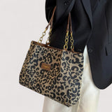 Anouk™ | Borsa da shopping in tela leopardata