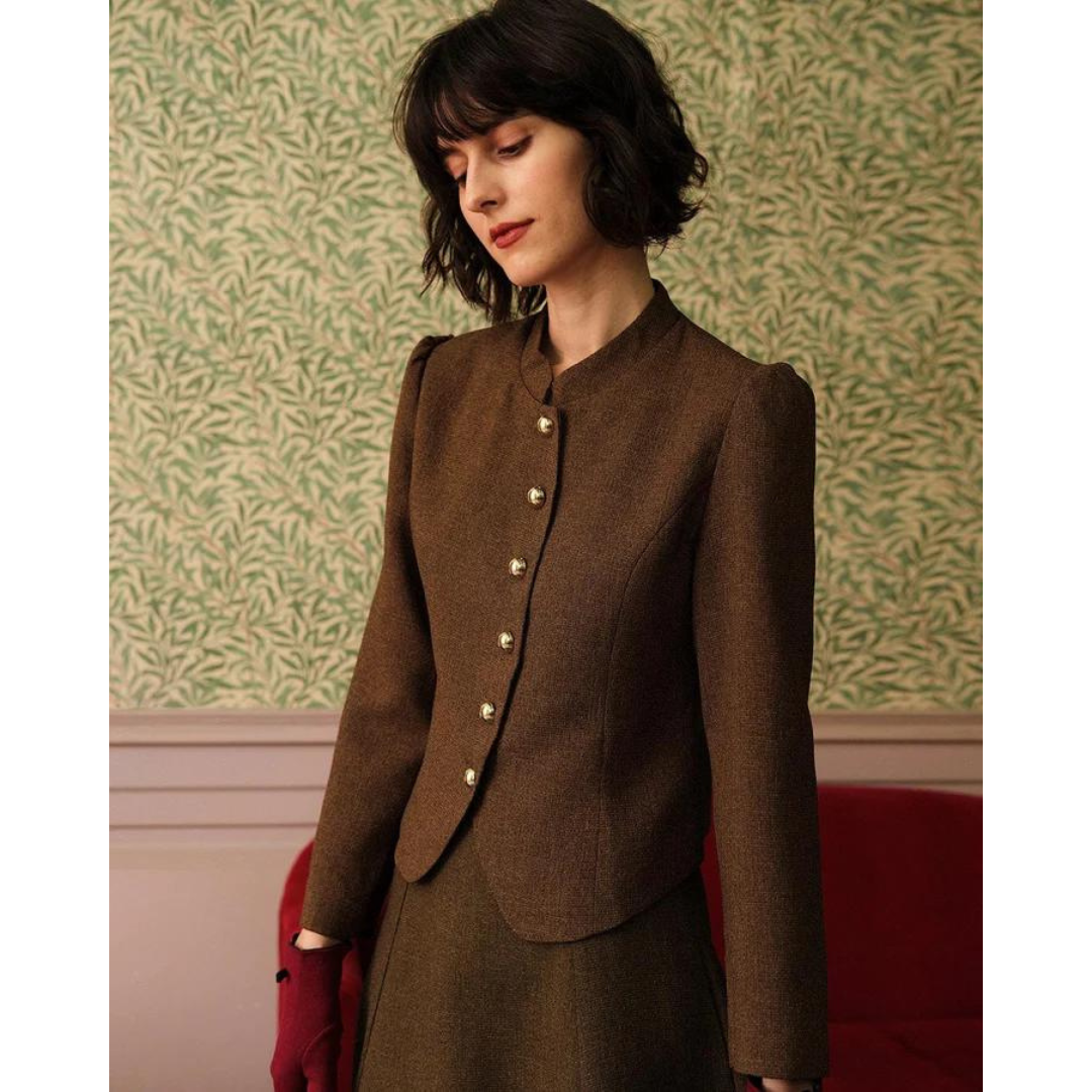 Amandina | Blazer vintage autunnale da donna | Corto