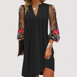 Madlina™ | Elegante Minikleid mit transparenten Ärmeln