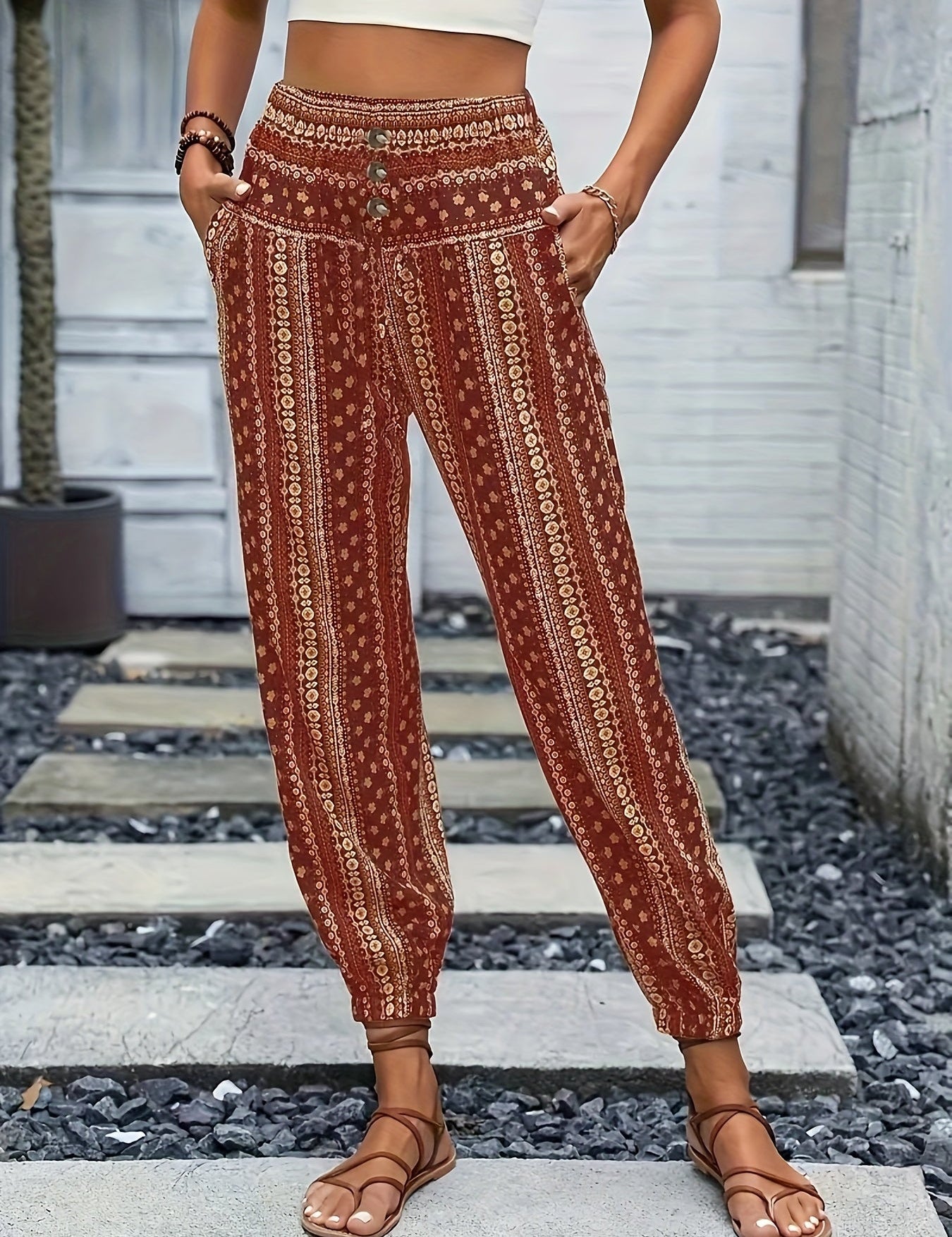 ItalianRiley | Pantaloni stampati a vita alta: abbraccia lo spirito estivo Boho