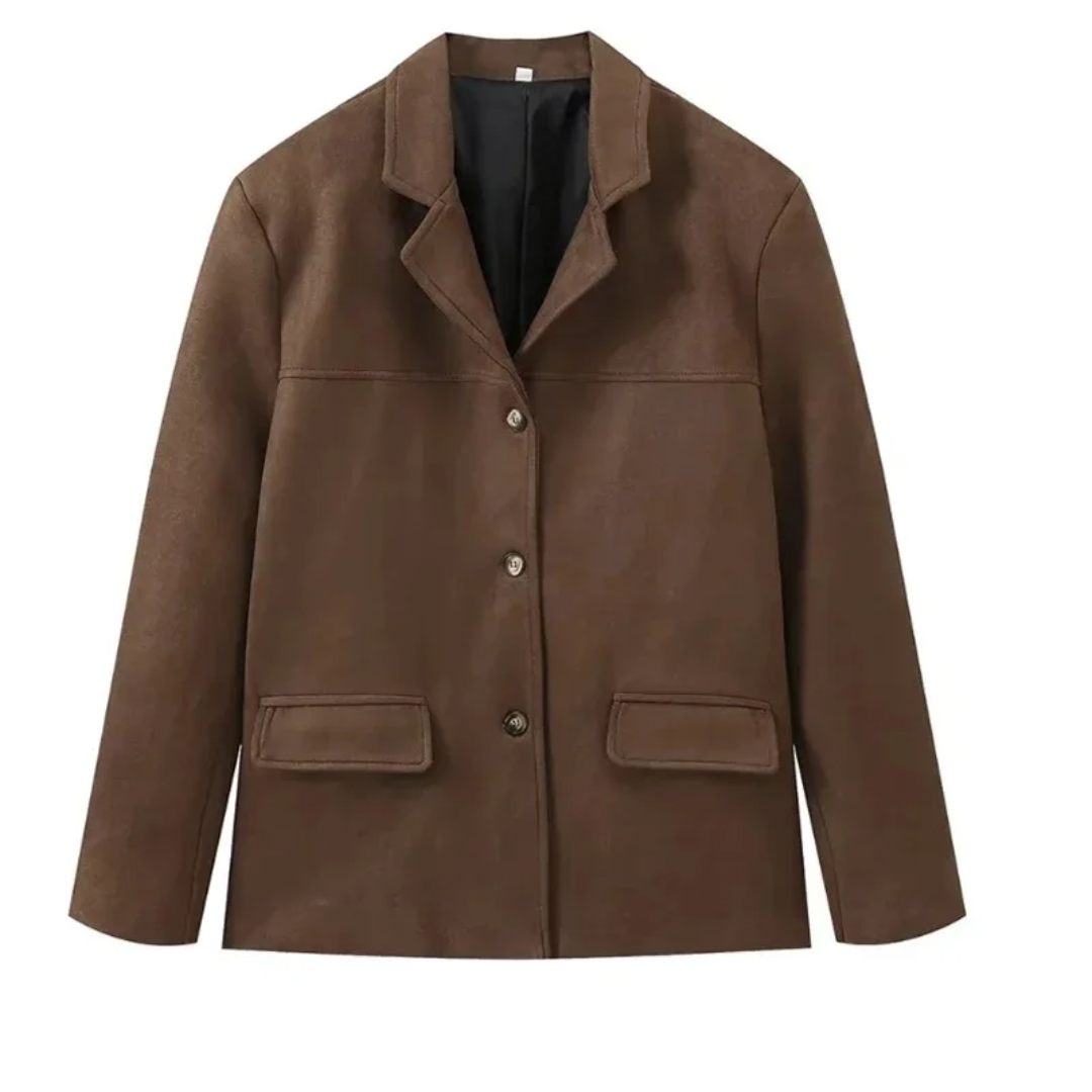 Capucinemin | Blazer leggero autunnale da donna | Manica lunga