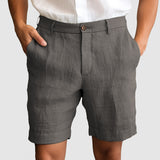 Pantaloni Corti Estivi in Cotone e Lino da Uomo
