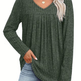 Ellia | Blusa in maglia leggera con scollo a V