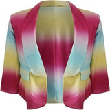Thanea | Blazer tie-dye a maniche lunghe autunnale da donna