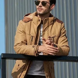 Davey | Giacca autunnale da uomo con cappuccio alla moda