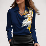 Charlotte™ | Blusa in satin con scollo a V