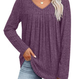 Ellia | Blusa in maglia leggera con scollo a V