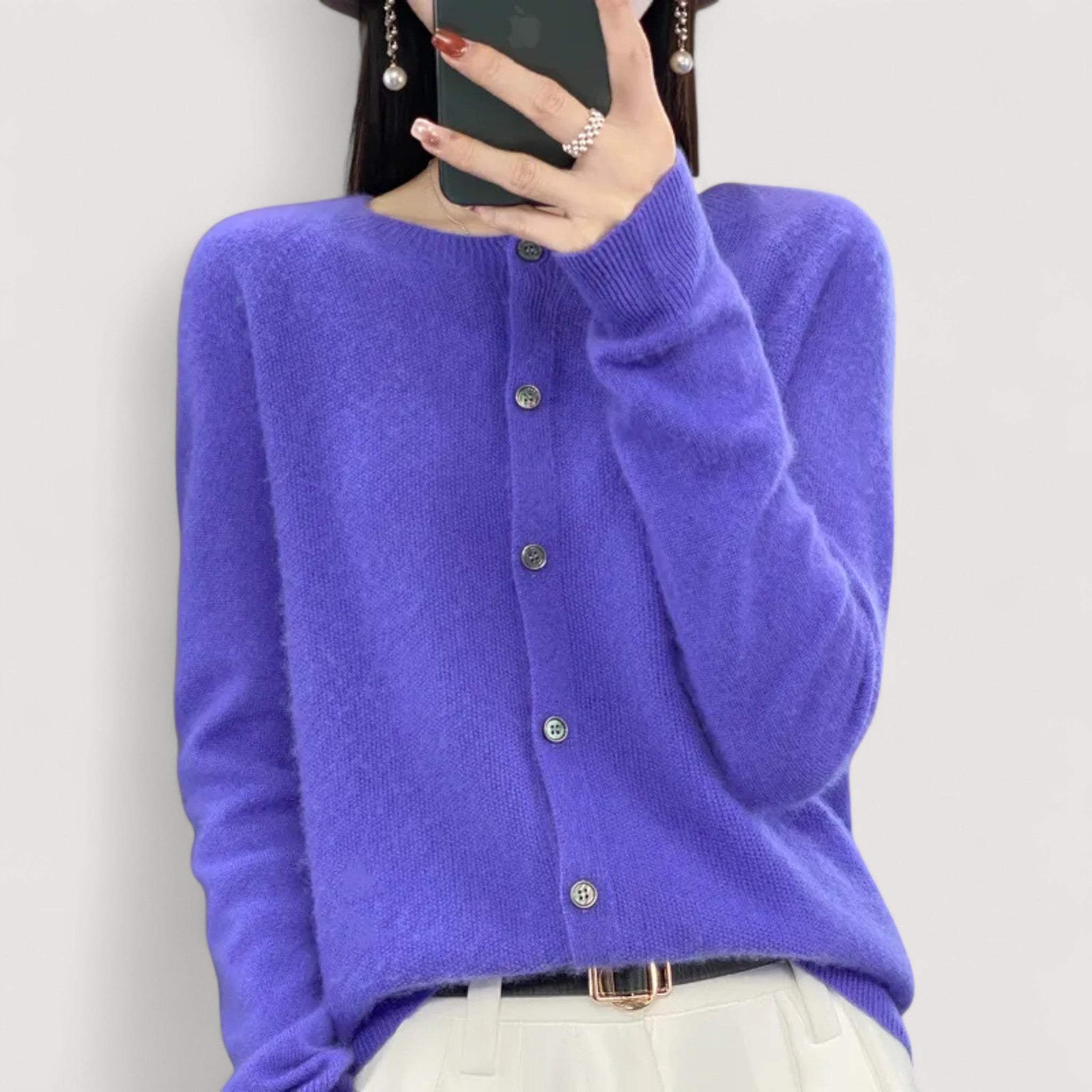 Darija™ – Morbido cardigan con bottoni