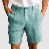 Pantaloni Corti Estivi in Cotone e Lino da Uomo