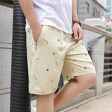 Shorts estivi da uomo - miscela di cotone traspirante - vestibilità rilassata - lunghezza al ginocchio - con cerniere