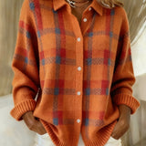 Felicia™ | Cardigan a Quadri Casual