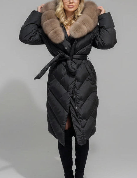 AURELIA | CAPPOTTO LUNGO CON PELLICCIA