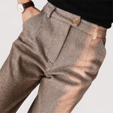 Helga™ | Pantaloni slim a vita alta