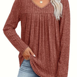 Ellia | Blusa in maglia leggera con scollo a V