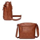 Borsa a tracolla vintage da donna in PU pratica per l'uso quotidiano
