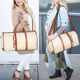 Borsa da viaggio pieghevole ed elegante da donna in pelle PU impermeabile