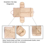 Borsa da viaggio pieghevole ed elegante da donna in pelle PU impermeabile