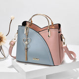 Borsa elegante da donna in pelle PU, design spazioso