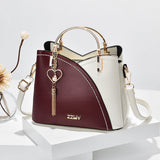 Borsa elegante da donna in pelle PU, design spazioso
