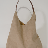 Borsa tote in pelle elegante da donna, versatile, scamosciata