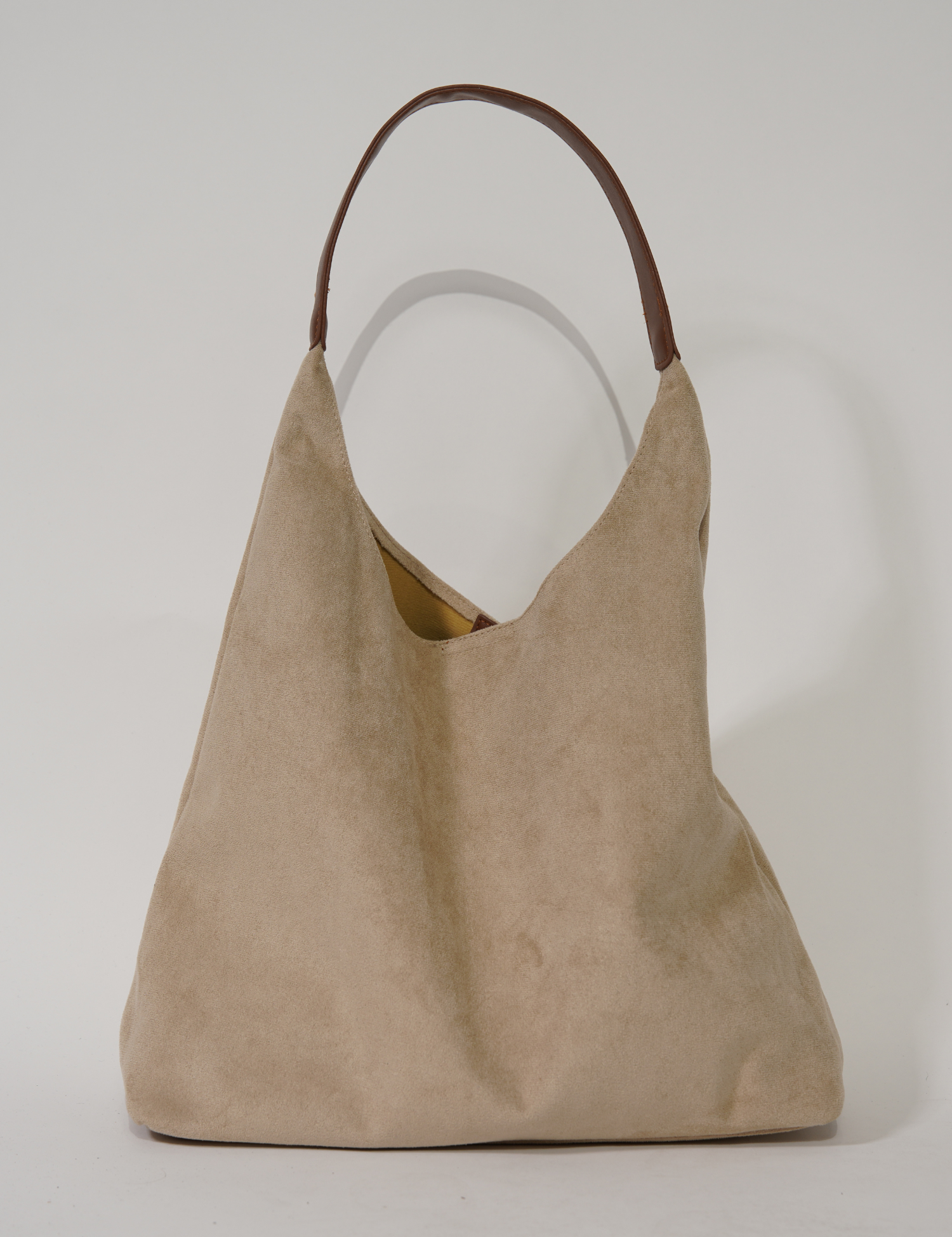 Borsa tote in pelle elegante da donna, versatile, scamosciata