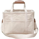 Borsa tote multifunzionale da donna in tela con scomparti multipli