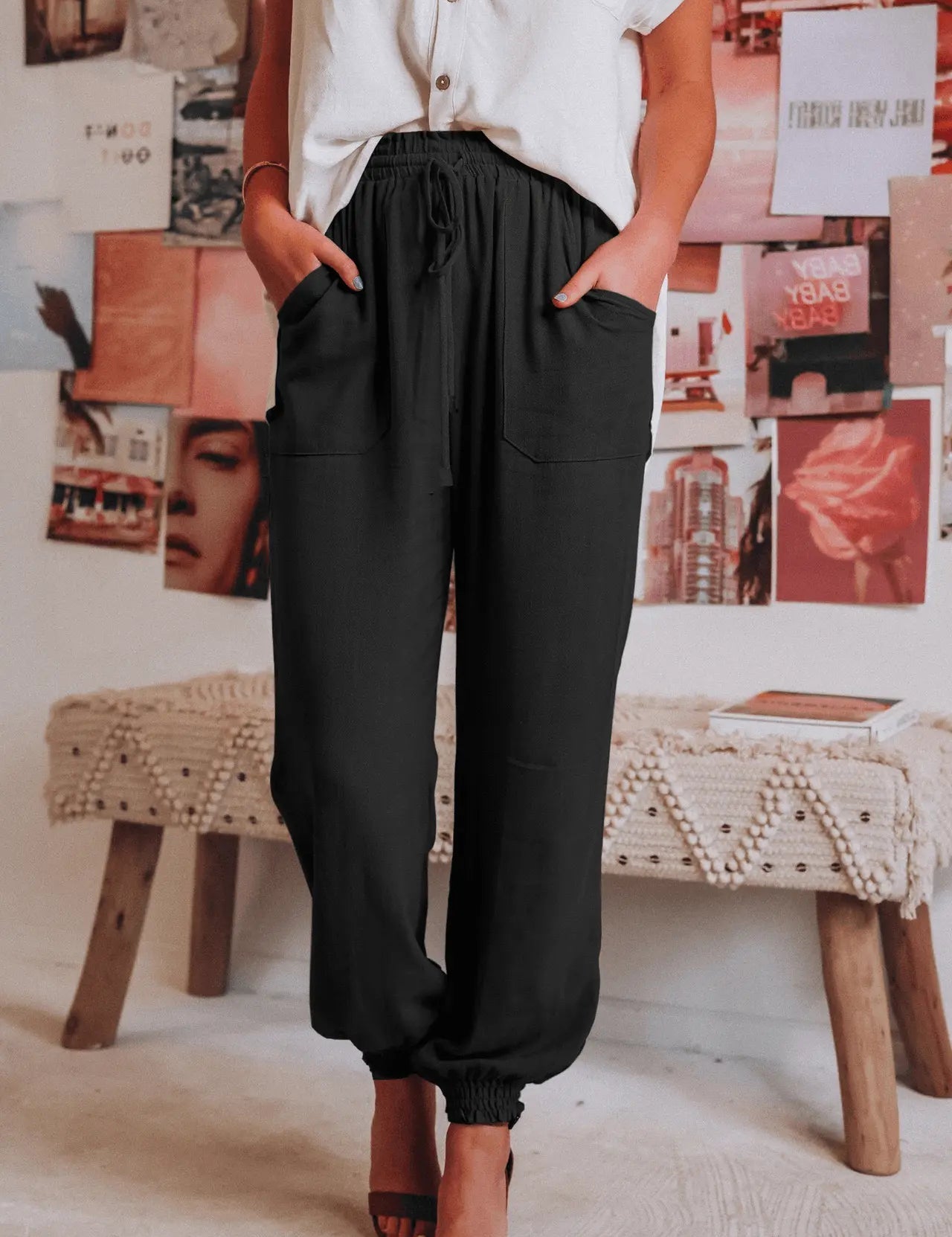 Pantaloni autunnali in lino Breezy ALOHA per uno stile e un comfort stagionale senza sforzo
